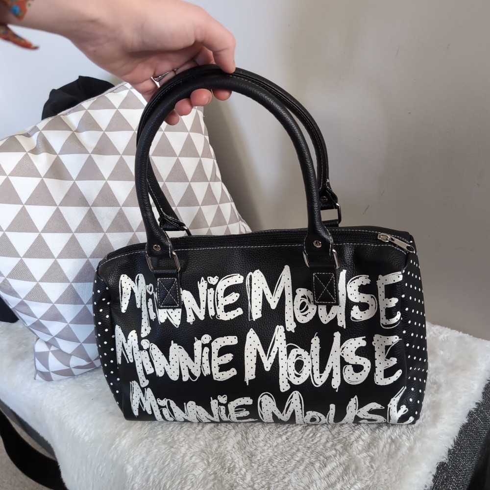 Disney Parks Minnie Mouse Collectible Polka Dot Kawaii Y2K 2000s Shoulder Bag - Picture 5 of 11